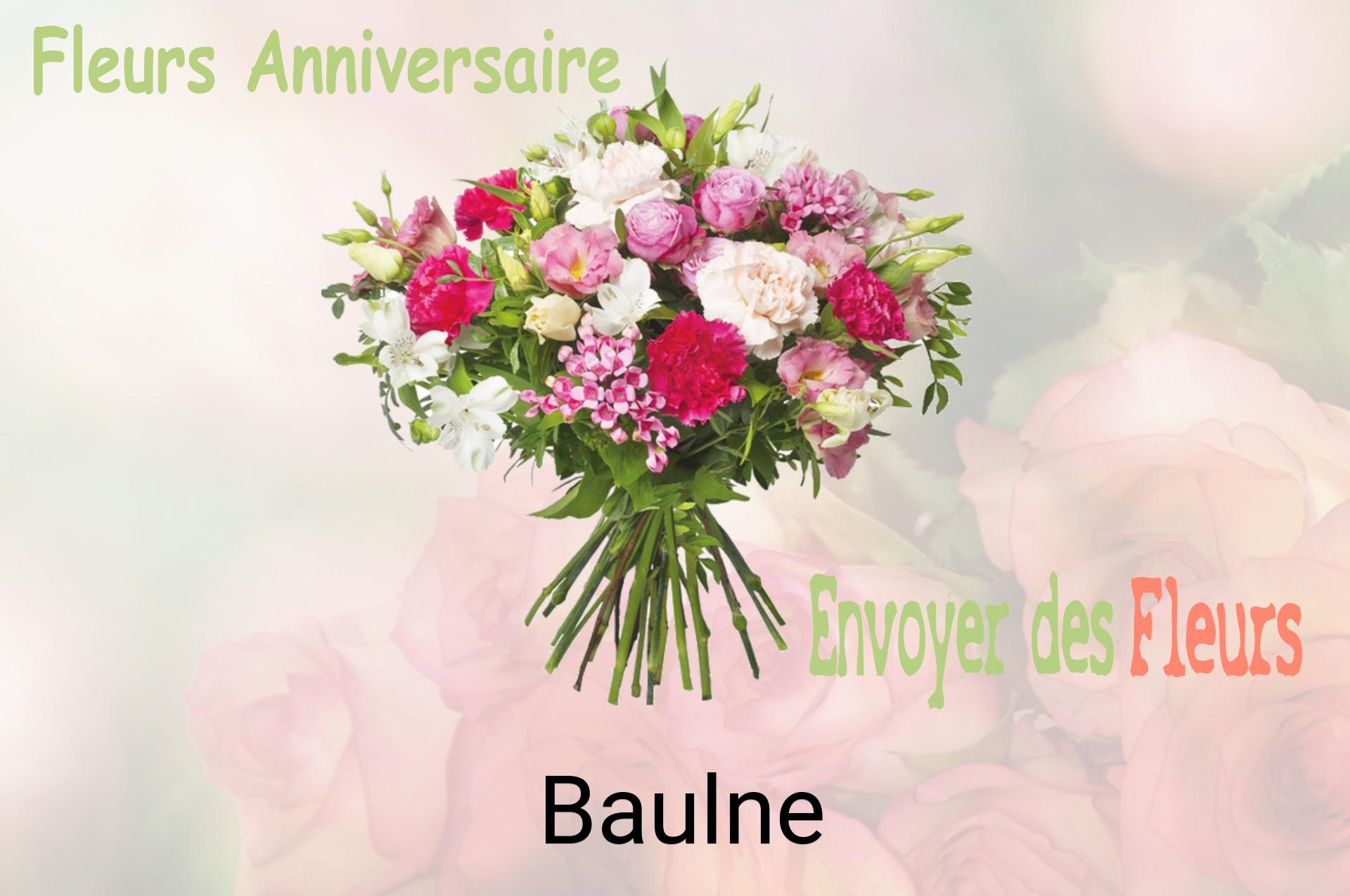 Bouquet de fleurs d’anniversaire livré à Baulne