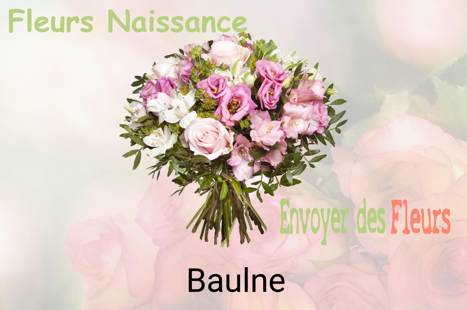 Bouquet de fleurs de naissance livré à Baulne